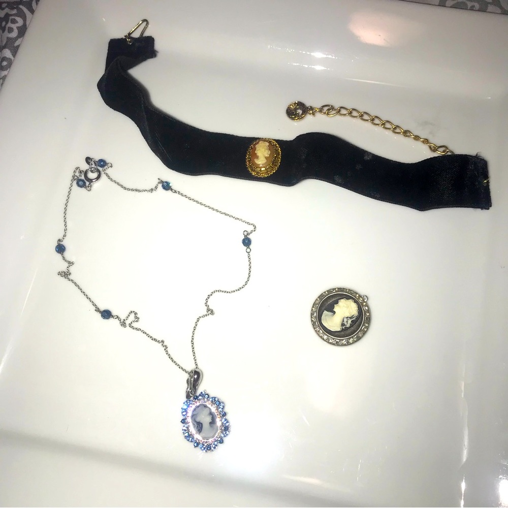 2 Cameo Necklaces